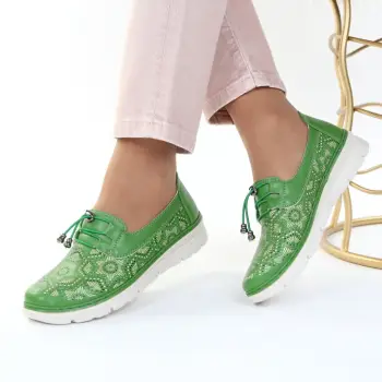 Pantofi verzi perforati Talisa imagine