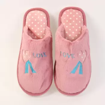 Papuci de casa roz Imiza imagine