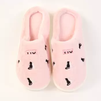 Papuci de casa roz Pioma imagine