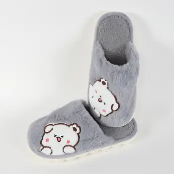 Papuci gri de casa Lunel imagine