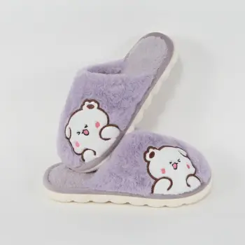 Papuci lila de casa Lunel imagine