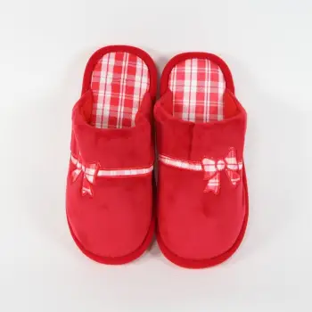 Papuci rosii de casa Erysa imagine