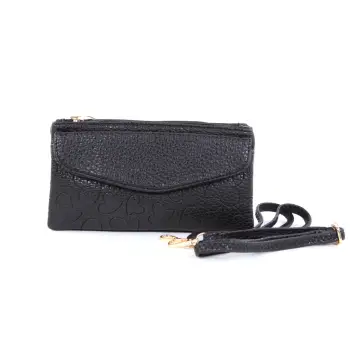 Portofel negru cu bareta reglabila Goldy imagine