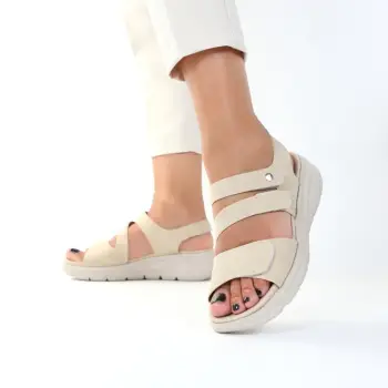 Sandale bej comode Alonia imagine