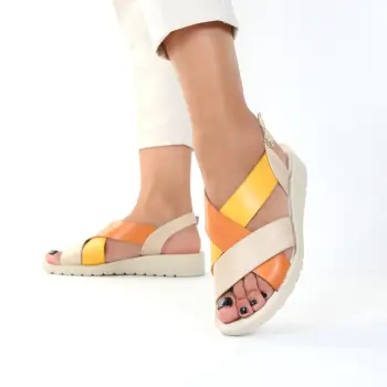 Sandale galbene usoare Keni imagine