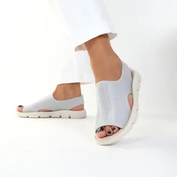 Sandale gri usoare Dira imagine