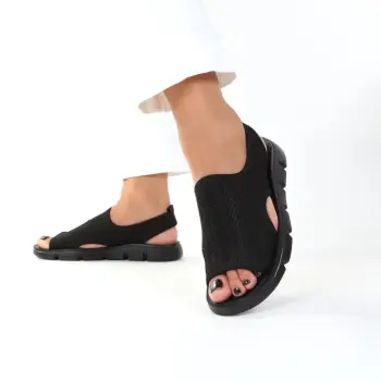 Sandale negre usoare Dira imagine