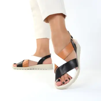 Sandale negre usoare Keni imagine