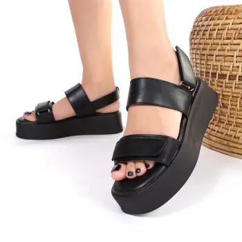 Sandale negre usoare Reta imagine