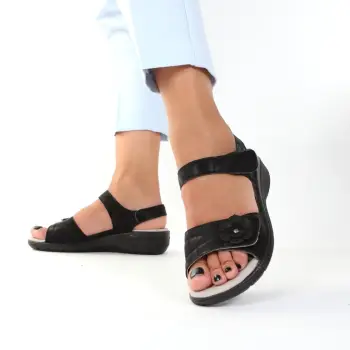 Sandale negre usoare Rysa imagine