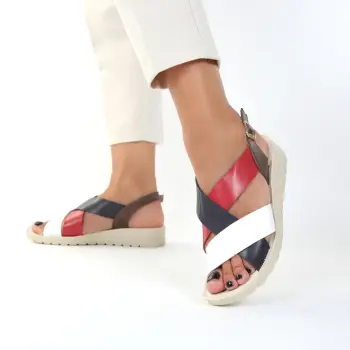 Sandale rosii usoare Keni imagine