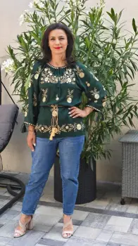 Bluza brodata Madelin 6 imagine