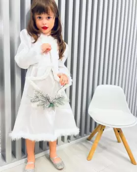 Rochie Alba ca Zapada 2 imagine