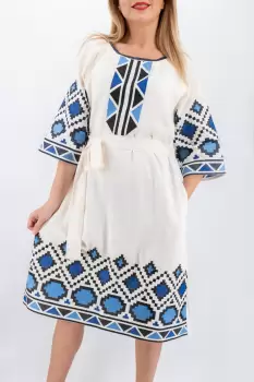 Rochie brodata Adelina 5 imagine