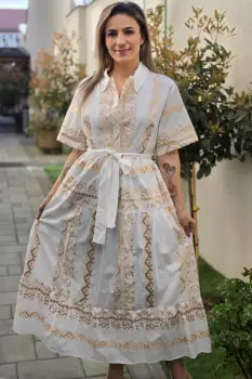 Rochie Brodata Aliona 3 imagine