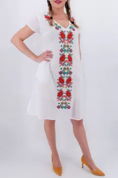 Rochie brodata Elina 6 imagine