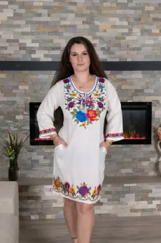 Rochie Brodata Manuela 2 imagine