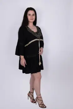 Rochie de plaja cu dantela 2 imagine