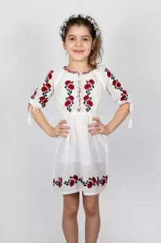 Rochie traditionala fetite Aliona 2 imagine