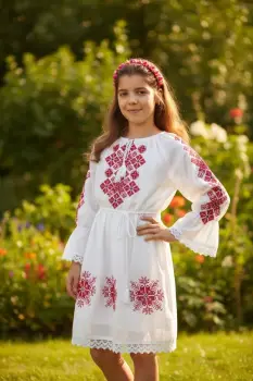 Rochie traditionala fetite Andrea 8 imagine