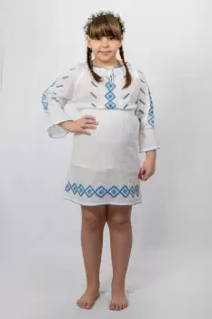 Rochie traditionala fetite Daiana 2 imagine