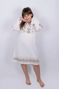 Rochie traditionala fetite Daiana 3 imagine