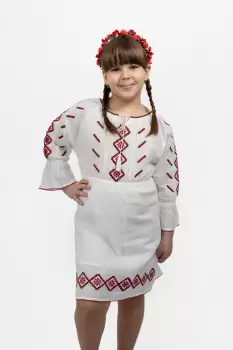 Rochie traditionala fetite Daiana imagine