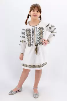 Rochie traditionala fetite Maria 3 imagine