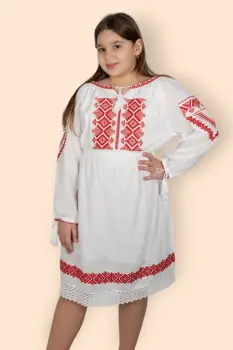 Rochie traditionala fetite Olguta imagine