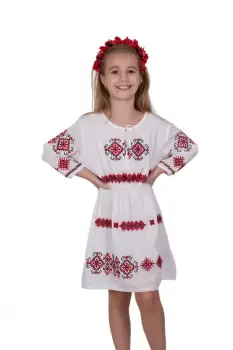 Rochie traditionala fetite Sandrina imagine