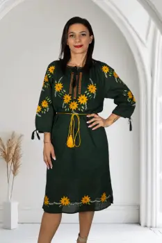 Rochie Traditionala Floarea Soarelui 23 imagine