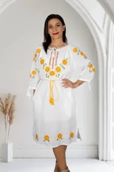 Rochie Traditionala Floarea Soarelui 24 imagine