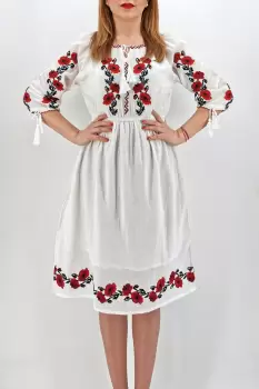 Rochie Traditionala Lacramioara - Masura Mare imagine