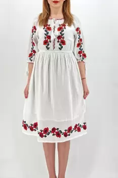 Rochie Traditionala Lacramioara - Masura Mare imagine