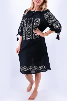 Rochie Traditionala Naty - Marime Mare imagine