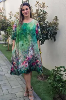 Rochie Vascoza Colorata 4 imagine