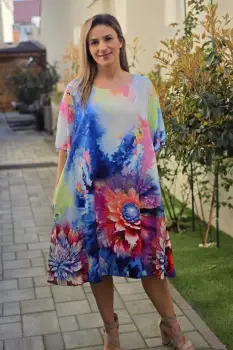 Rochie Vascoza Colorata imagine