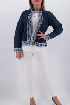 Sacou brodat 3 imagine