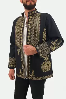 Sacou brodat Barbati 2 imagine