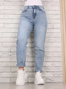 Blugi dama Boyfriend Albastri Adelsa imagine