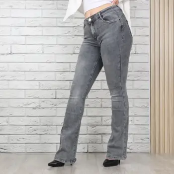 Blugi dama Evazati Gri Rimina imagine