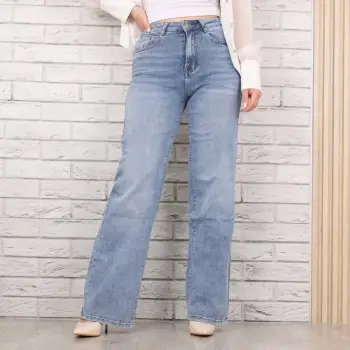 Blugi dama Regular Fit Albastri Hazel imagine