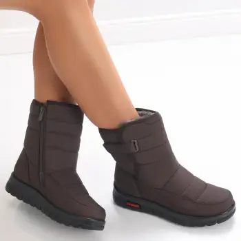 Cizme Dama Imblanite Maro din Fas Sorona imagine