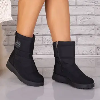 Cizme Dama Imblanite Negre din Fas Alenea imagine