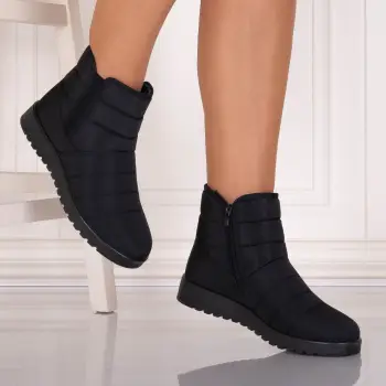 Cizme Dama Imblanite Negre din Fas Dolaria imagine