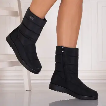 Cizme Dama Imblanite Negre din Fas Ramola imagine