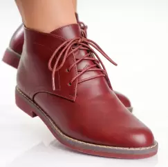 Ghete dama Bordo din Piele Ecologica Anisar imagine