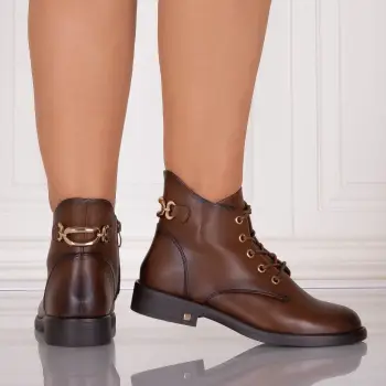 Ghete Dama Camel din Piele Ecologica Arilea imagine