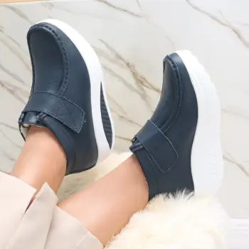 Ghete Dama Imblanite Bej din Piele Naturala Dasian imagine