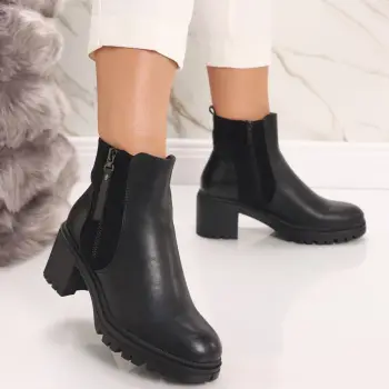 Ghete Dama Imblanite Maro din Piele Ecologica Asona imagine